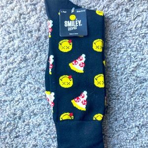 Smiley World Pizza Socks